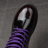 Platform Leather Martenss Boots Platforms Men Punk Motorcycle-BS01004-Veeddydropshipping